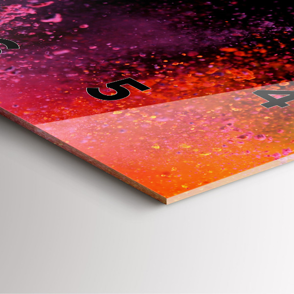 Reloj cuadrado Explosión de colores