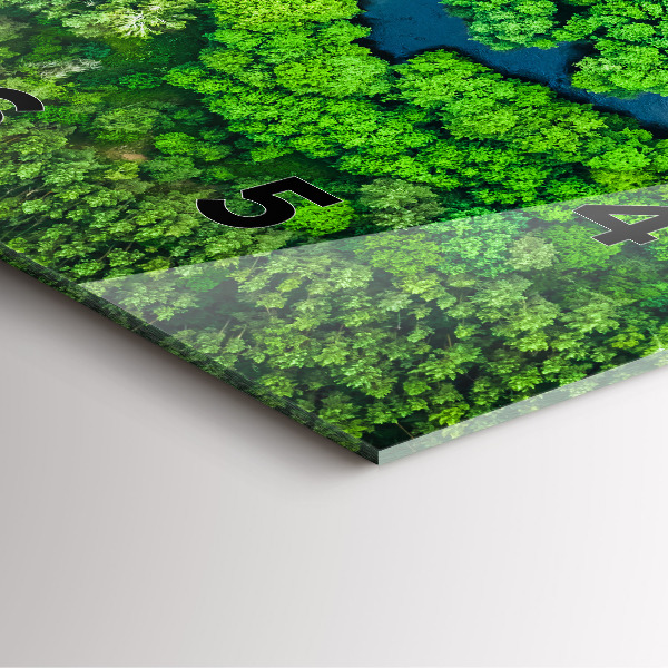 Reloj cuadrado Río en el bosque