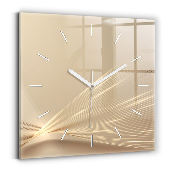 Reloj de pared cuadrado Luz abstracta