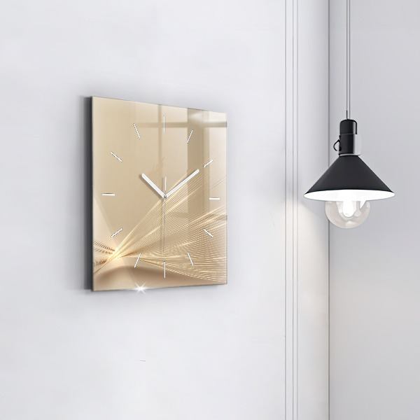 Reloj de pared cuadrado Luz abstracta