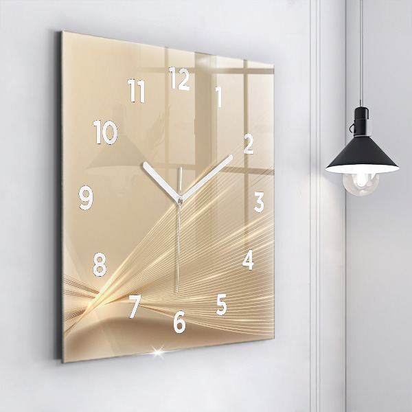 Reloj de pared cuadrado Luz abstracta