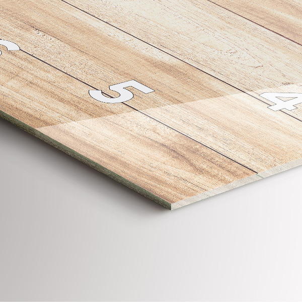 Reloj de pared cuadrado Textura de madera