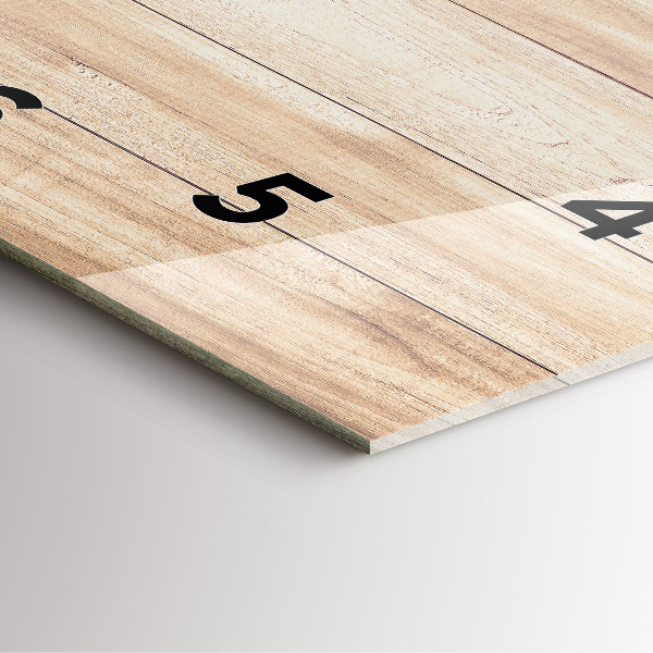 Reloj de pared cuadrado Textura de madera