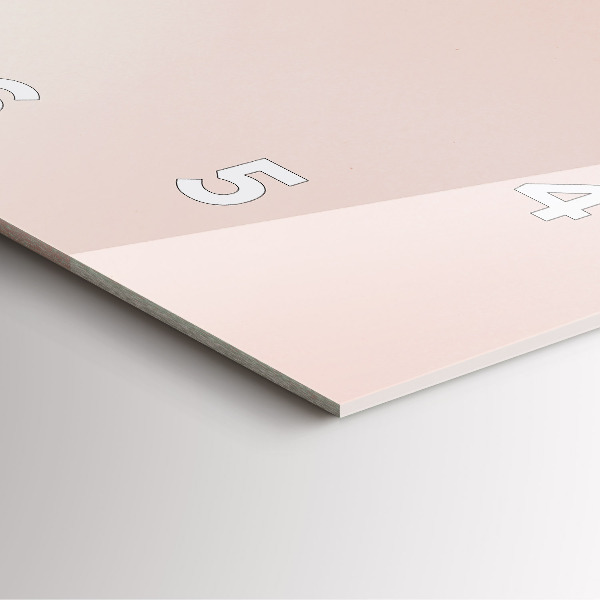 Reloj de pared cuadrado Hojas tropicales doradas