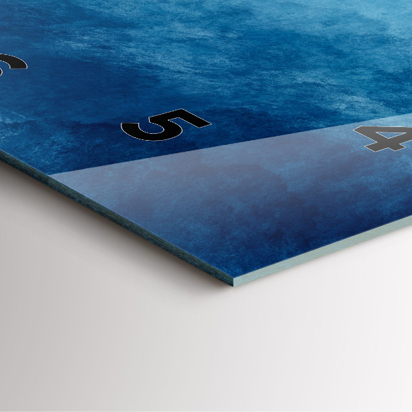 Reloj cuadrado Agua abstracta