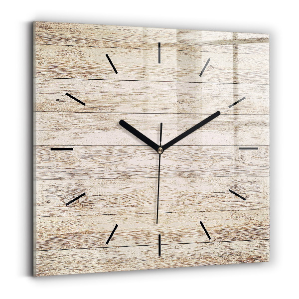 Reloj de pared cuadrado Paneles de madera