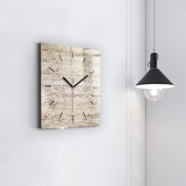 Reloj de pared cuadrado Paneles de madera