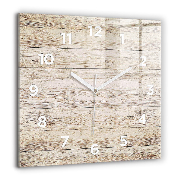 Reloj de pared cuadrado Paneles de madera