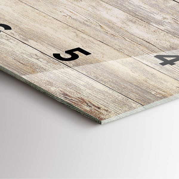 Reloj de pared cuadrado Paneles de madera