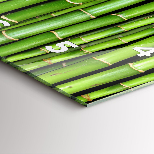 Reloj de pared cuadrado Bambú asiático