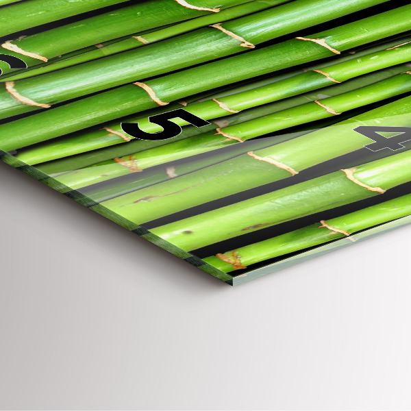 Reloj de pared cuadrado Bambú asiático