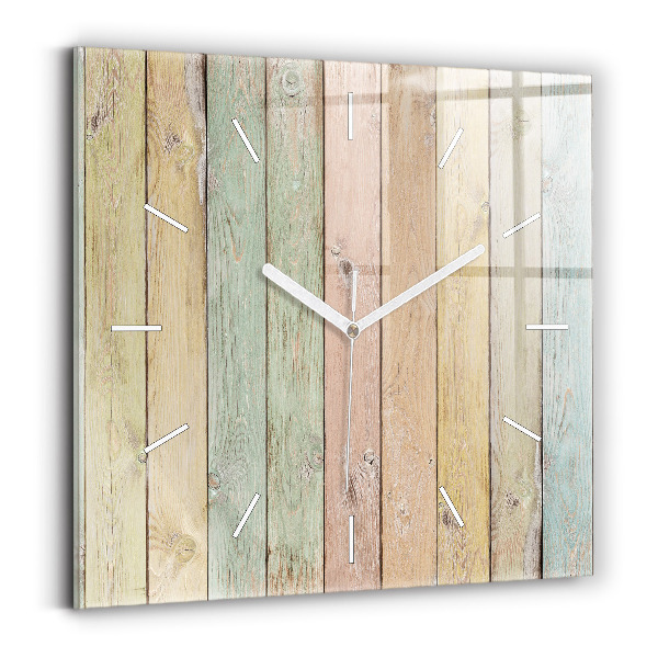 Reloj cuadrado Tablas de colores