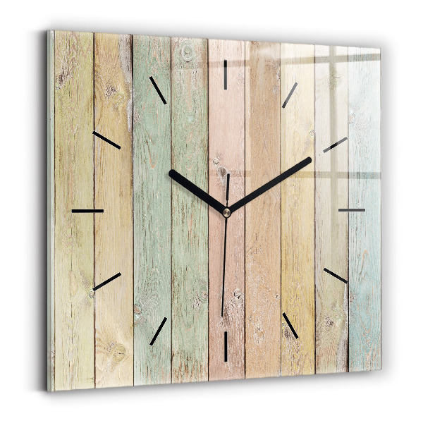 Reloj cuadrado Tablas de colores