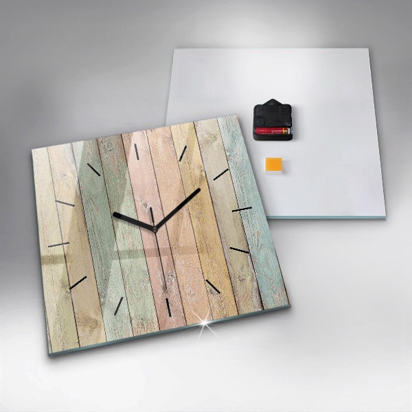 Reloj cuadrado Tablas de colores