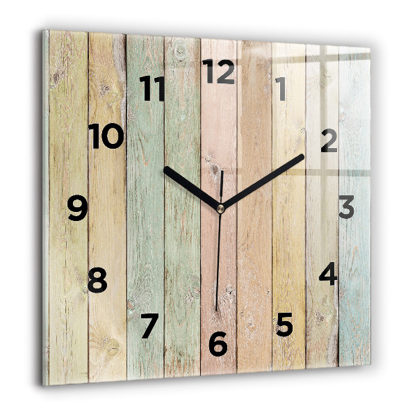 Reloj cuadrado Tablas de colores