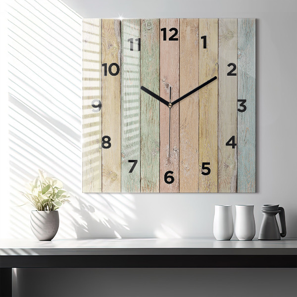 Reloj cuadrado Tablas de colores