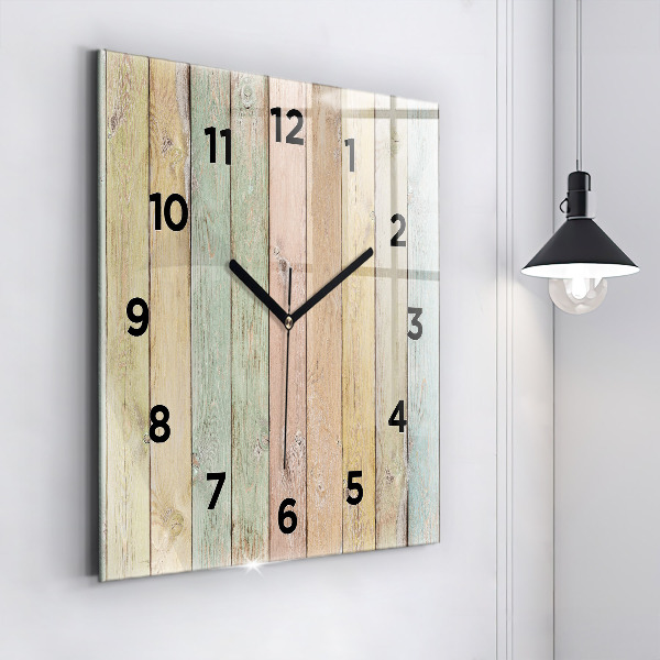 Reloj cuadrado Tablas de colores