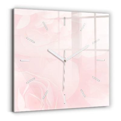 Reloj cuadrado Rosas en flor