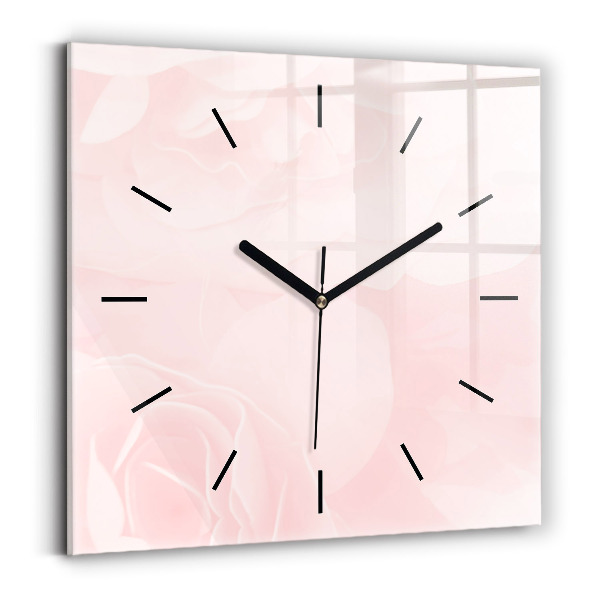 Reloj cuadrado Rosas en flor