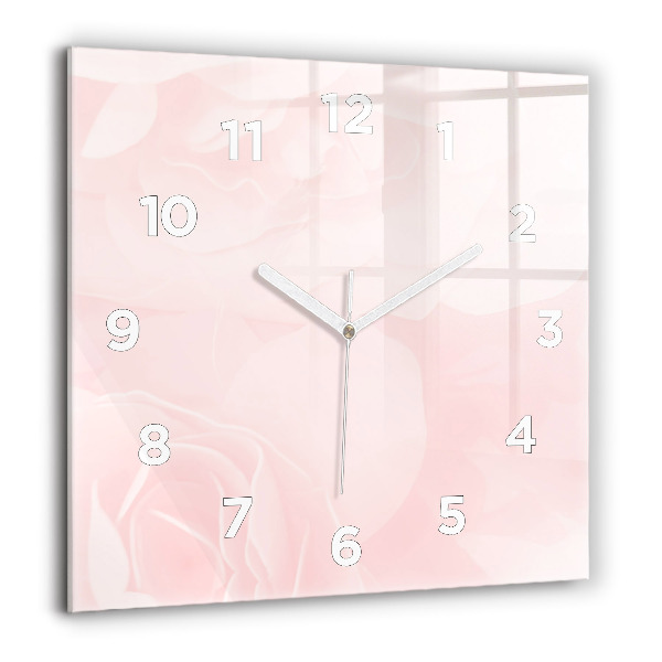 Reloj cuadrado Rosas en flor