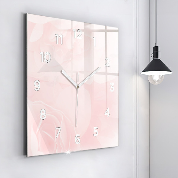 Reloj cuadrado Rosas en flor
