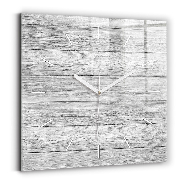 Reloj de pared cuadrado Paneles de madera