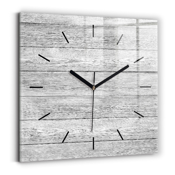 Reloj de pared cuadrado Paneles de madera