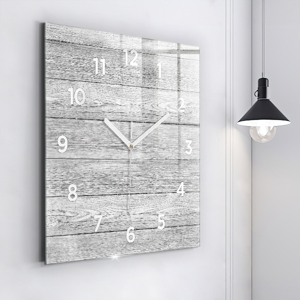 Reloj de pared cuadrado Paneles de madera