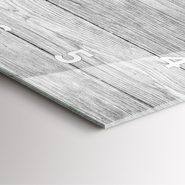 Reloj de pared cuadrado Paneles de madera