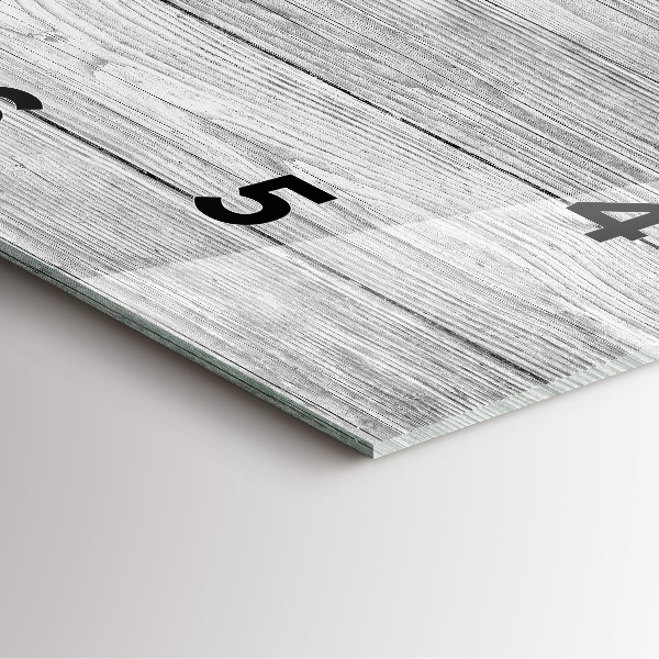 Reloj de pared cuadrado Paneles de madera