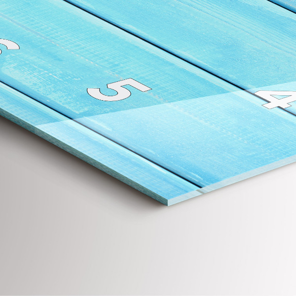 Reloj de pared cuadrado Accesorios de playa y tablas