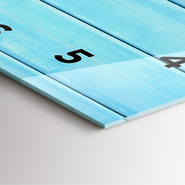 Reloj de pared cuadrado Accesorios de playa y tablas