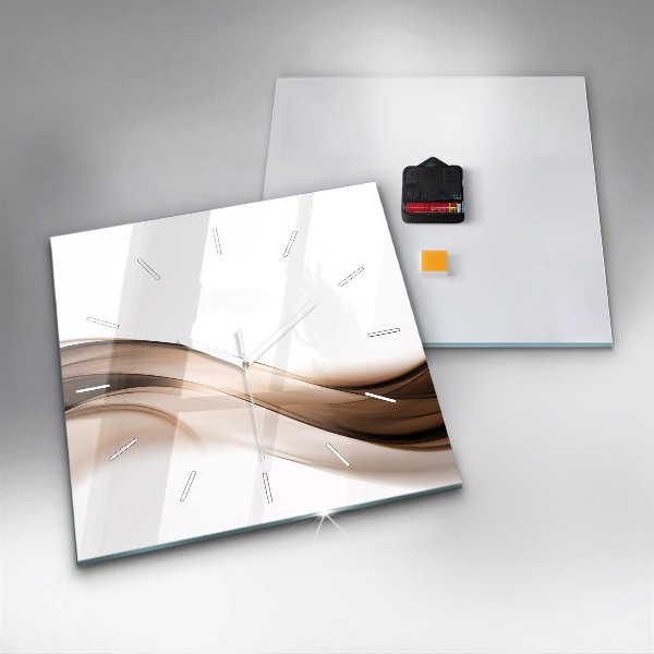 Reloj de pared cuadrado Línea abstracta