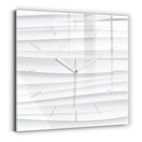 Reloj de pared cuadrado Textura de olas