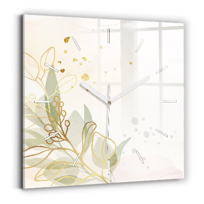 Reloj cuadrado Pastel abstracto