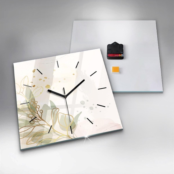 Reloj cuadrado Pastel abstracto