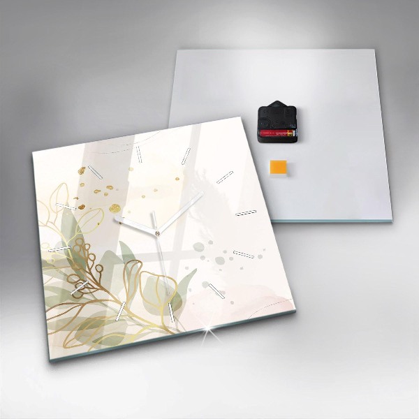 Reloj cuadrado Pastel abstracto