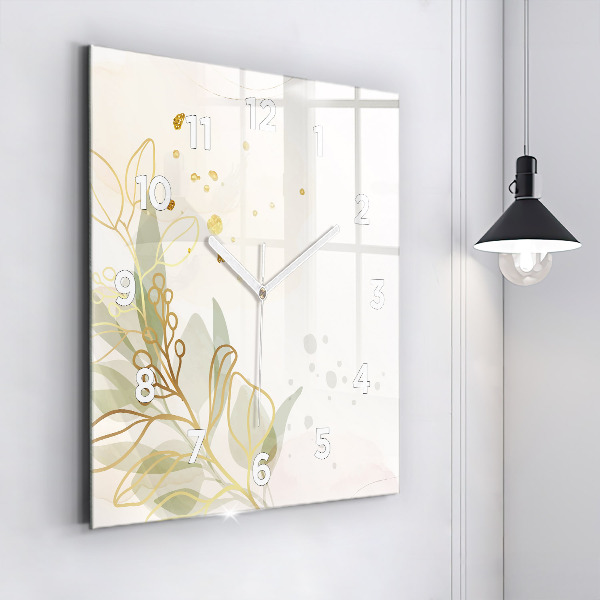 Reloj cuadrado Pastel abstracto