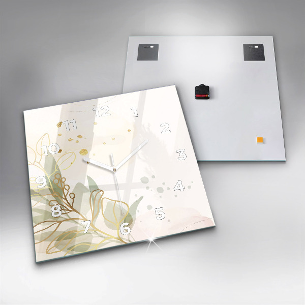 Reloj cuadrado Pastel abstracto