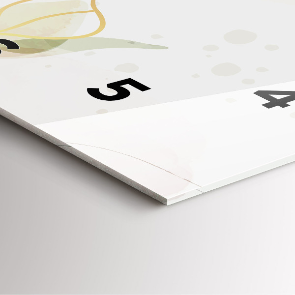 Reloj cuadrado Pastel abstracto