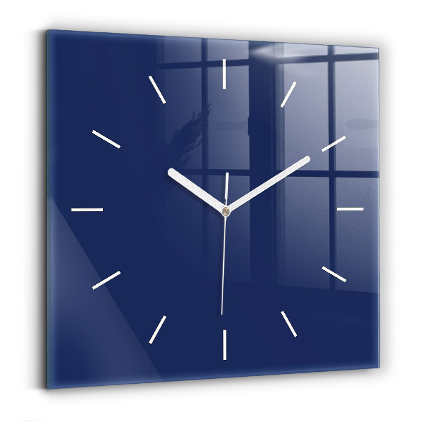 Reloj de pared cuadrado Azul marino