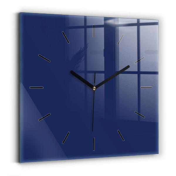 Reloj de pared cuadrado Azul marino