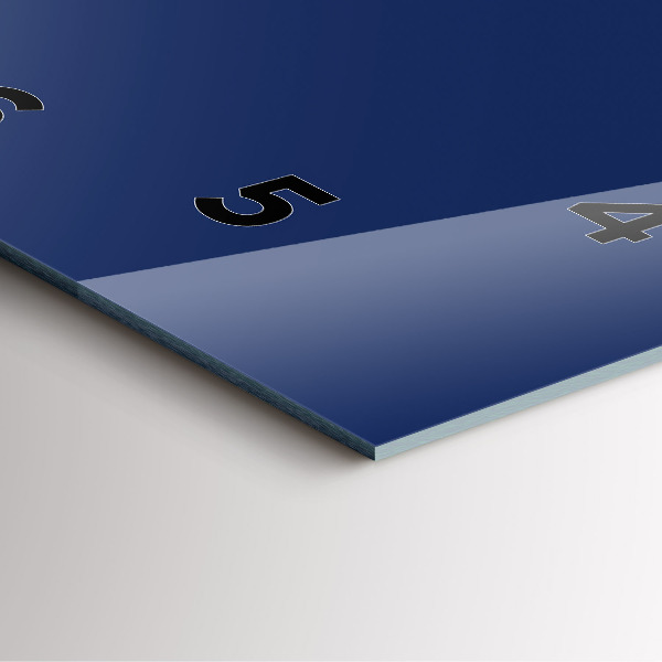 Reloj de pared cuadrado Azul marino