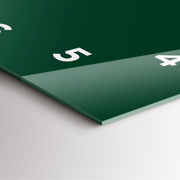 Reloj cuadrado Botella de color verde