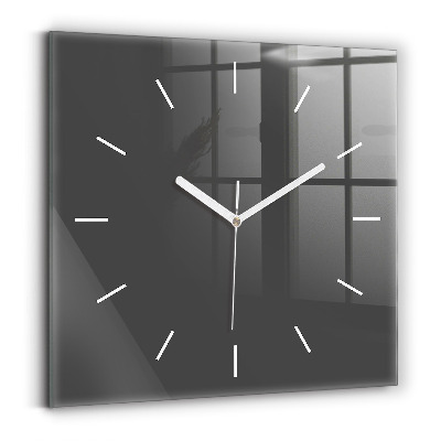 Reloj de pared cuadrado Color gris