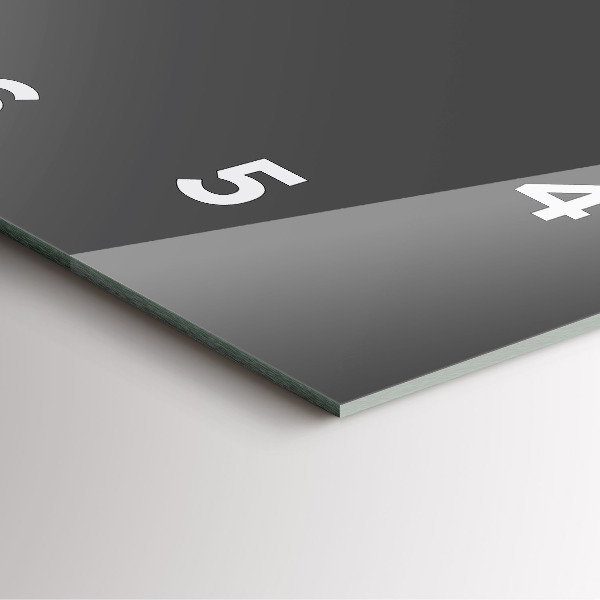 Reloj de pared cuadrado Color gris