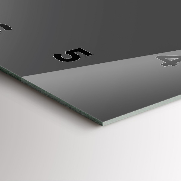 Reloj de pared cuadrado Color gris