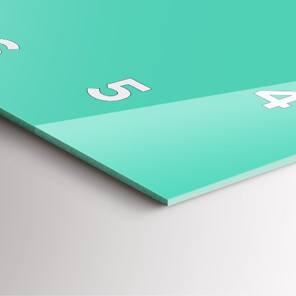 Reloj de pared cuadrado Color turquesa