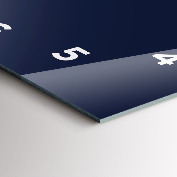 Reloj de pared cuadrado Color azul oscuro