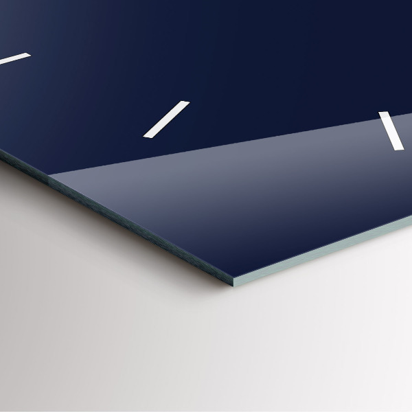 Reloj de pared cuadrado Color azul oscuro